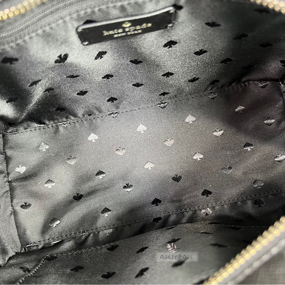 Kate Spade Staci Medium Satchel Crossbody In Black - Picture 6 of 9